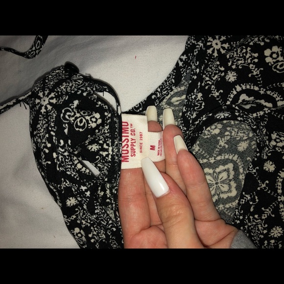 black and white fun patterned top! - Picture 3 of 3